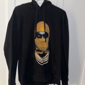 Black Hoodie with Graphic Design